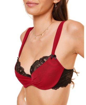 Clairabelle Women's Push Up Demi Bra