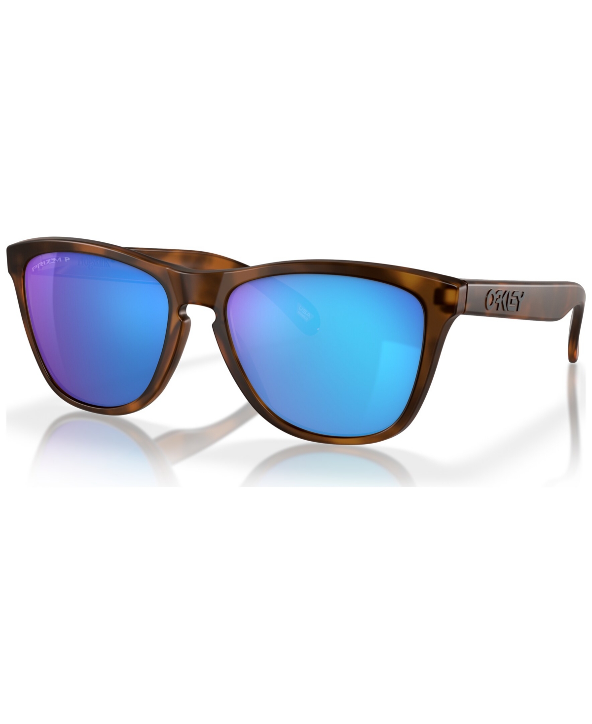 Oakley Men's Frogskins Polarized Sunglasses, Mirror Polar Oo9013 In Brown Tortoise