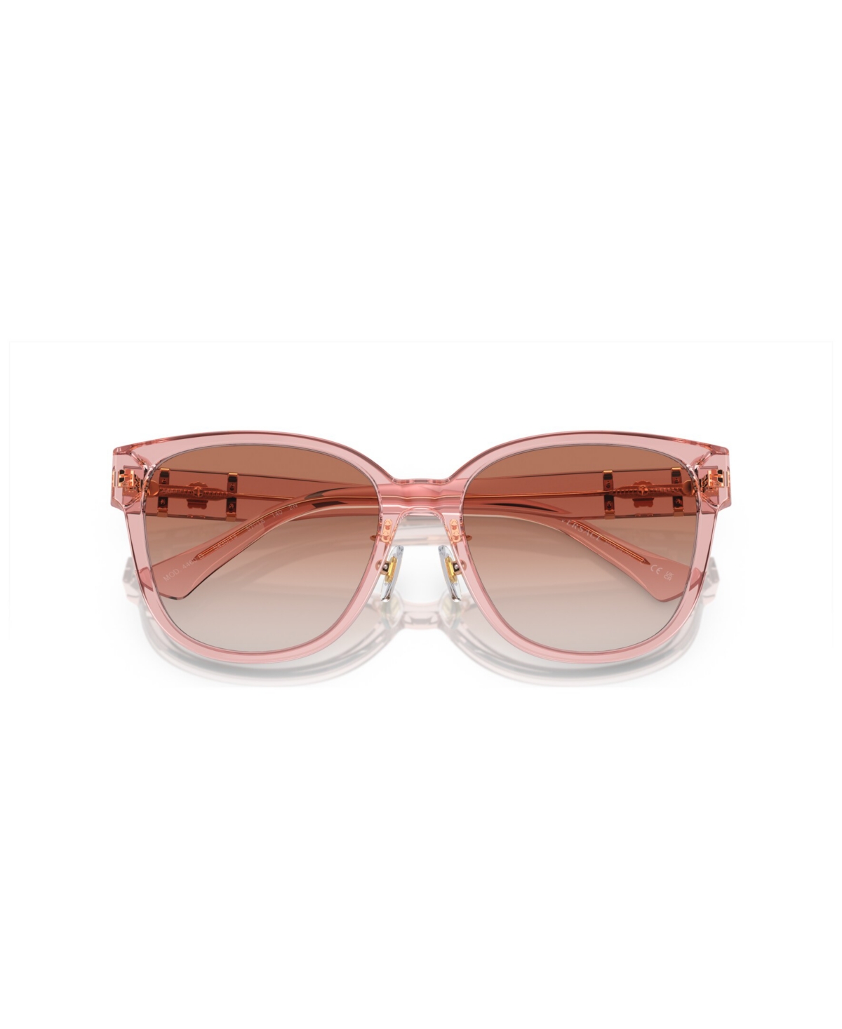 Shop Versace Women's Sunglasses, Gradient Ve4460d In Peach Transparent