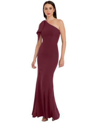 Dress the Population Georgina One Shoulder Bow Gown Macy s