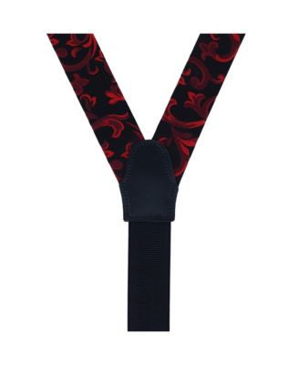 Men's Christian the Romantic Brocade Silk Button End Suspenders