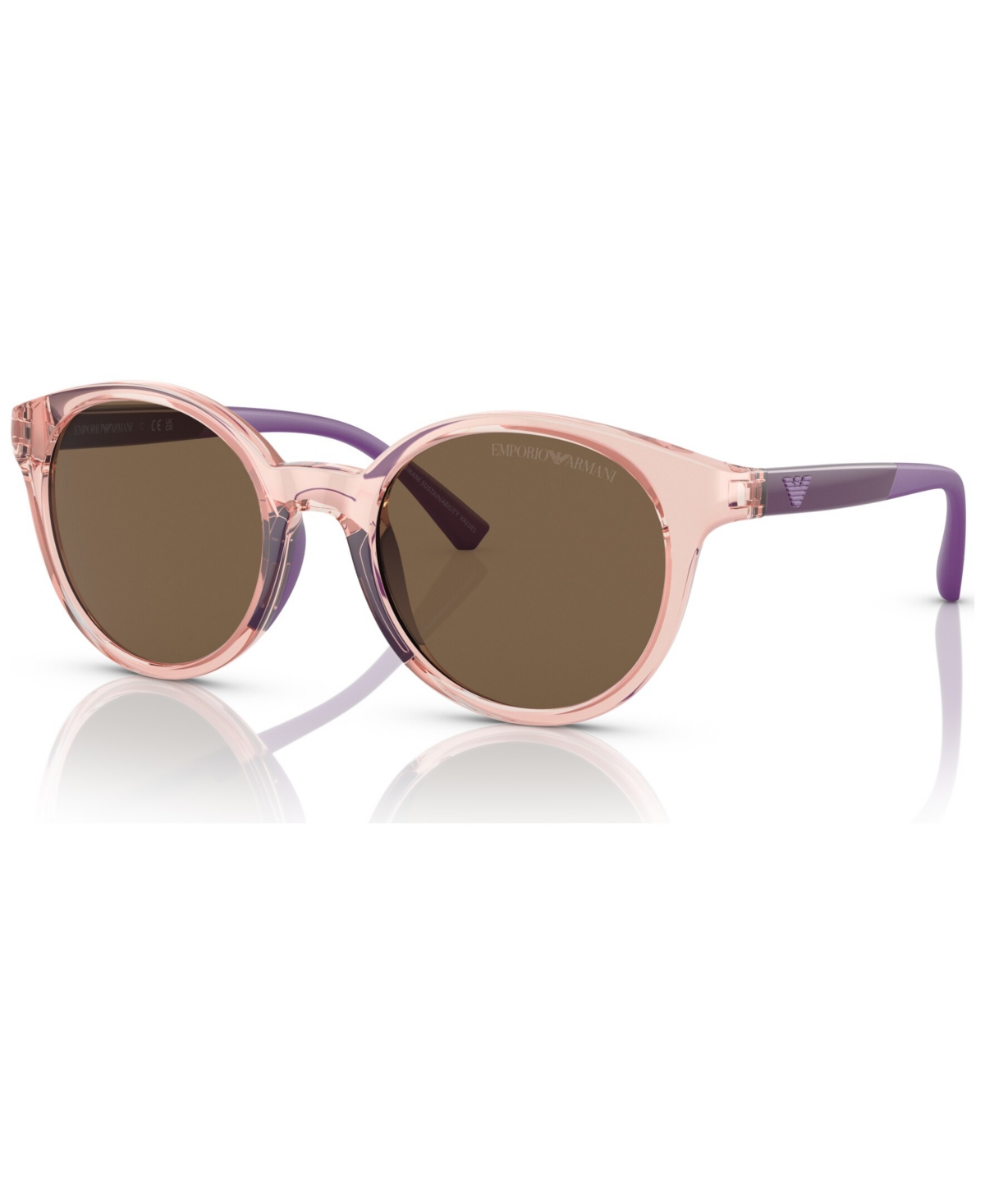 Emporio Armani Kids Sunglasses, Ek4185 In Transparent Pink