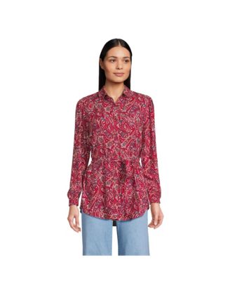 Women's Rayon Tie Waist Shirt