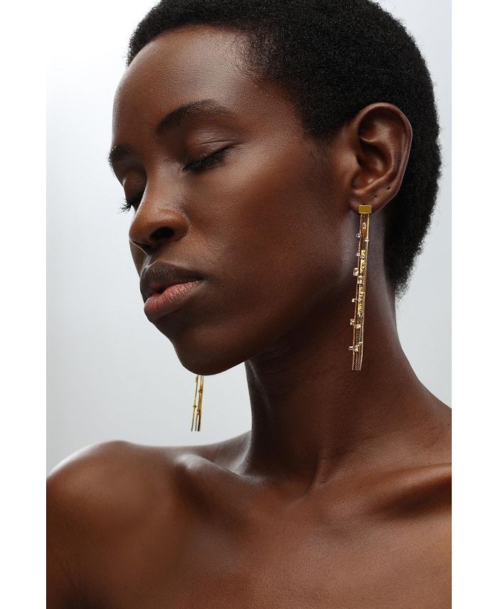 Classicharms Tassel Zirconia Earrings Macy's