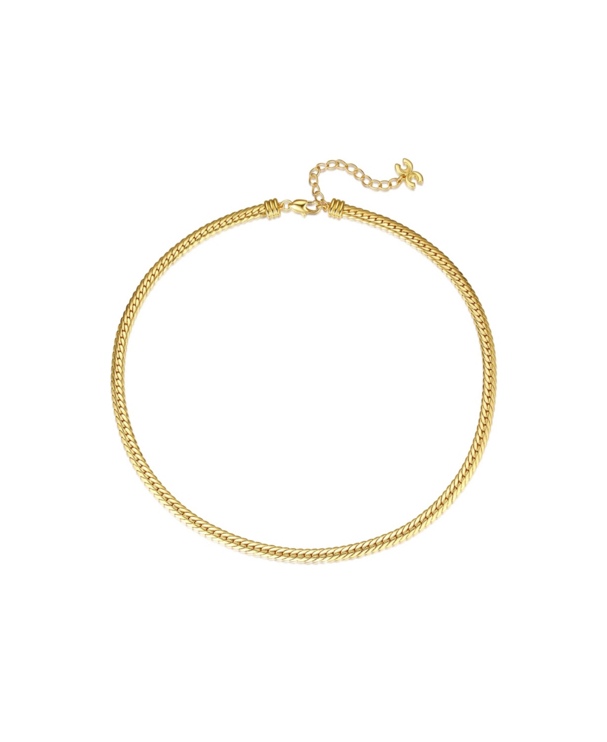 Classic Herringbone Necklace - Gold