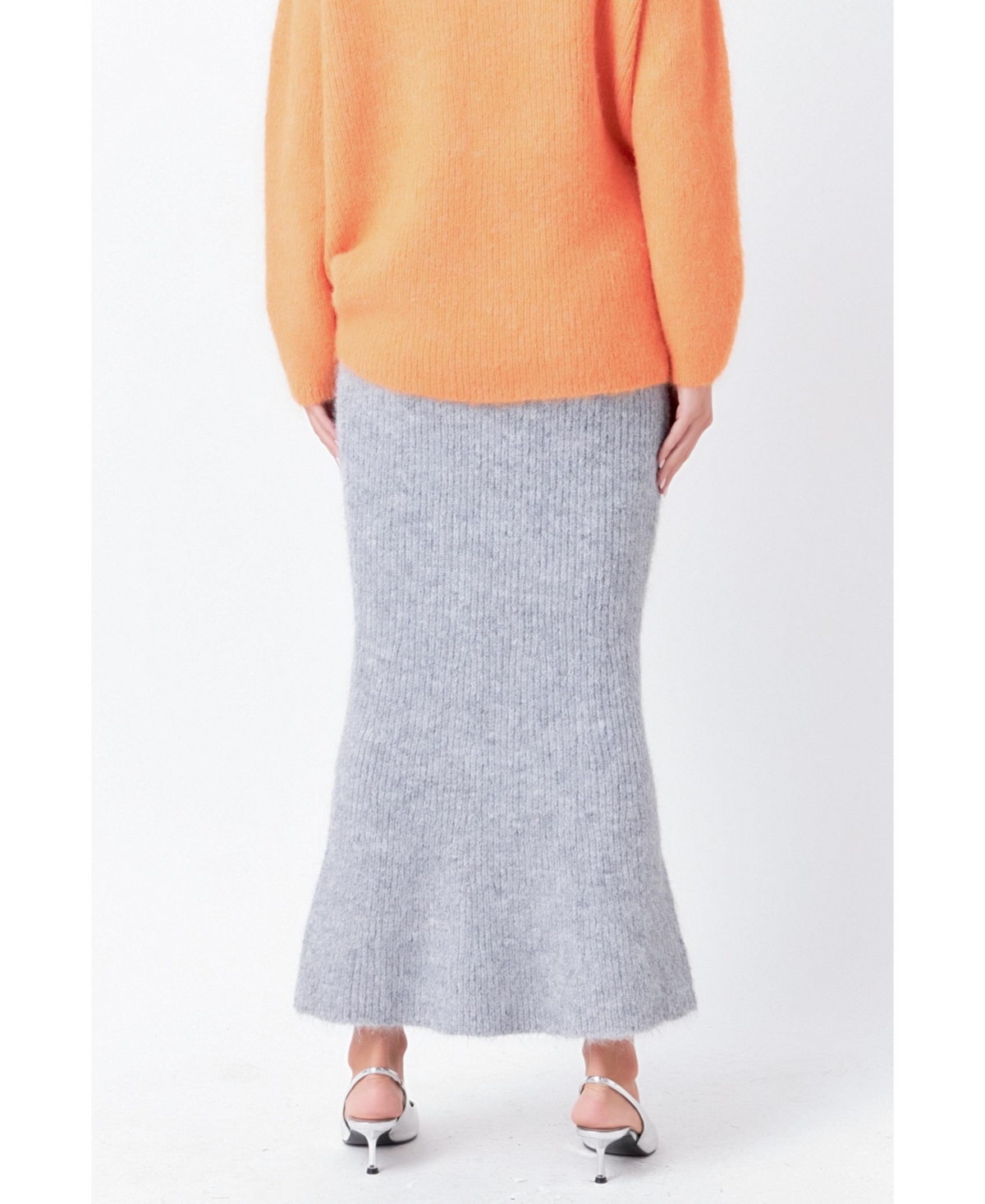 Women's Fuzzy Mermaid Maxi Skirt