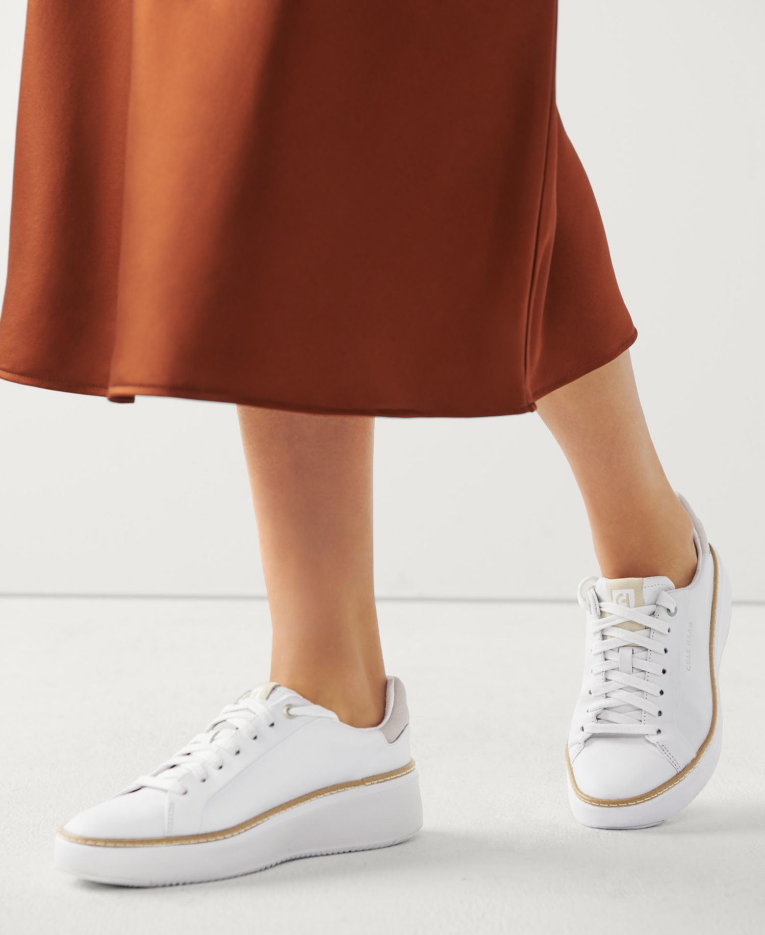 Women's Leather Grandpro Topspin Casual Sneakers