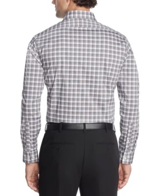 Kenneth Cole REACTION Men's Technicole Slim Fit Dress Shirt - Stretch Fabric, Expandable Collar, Spread Collar