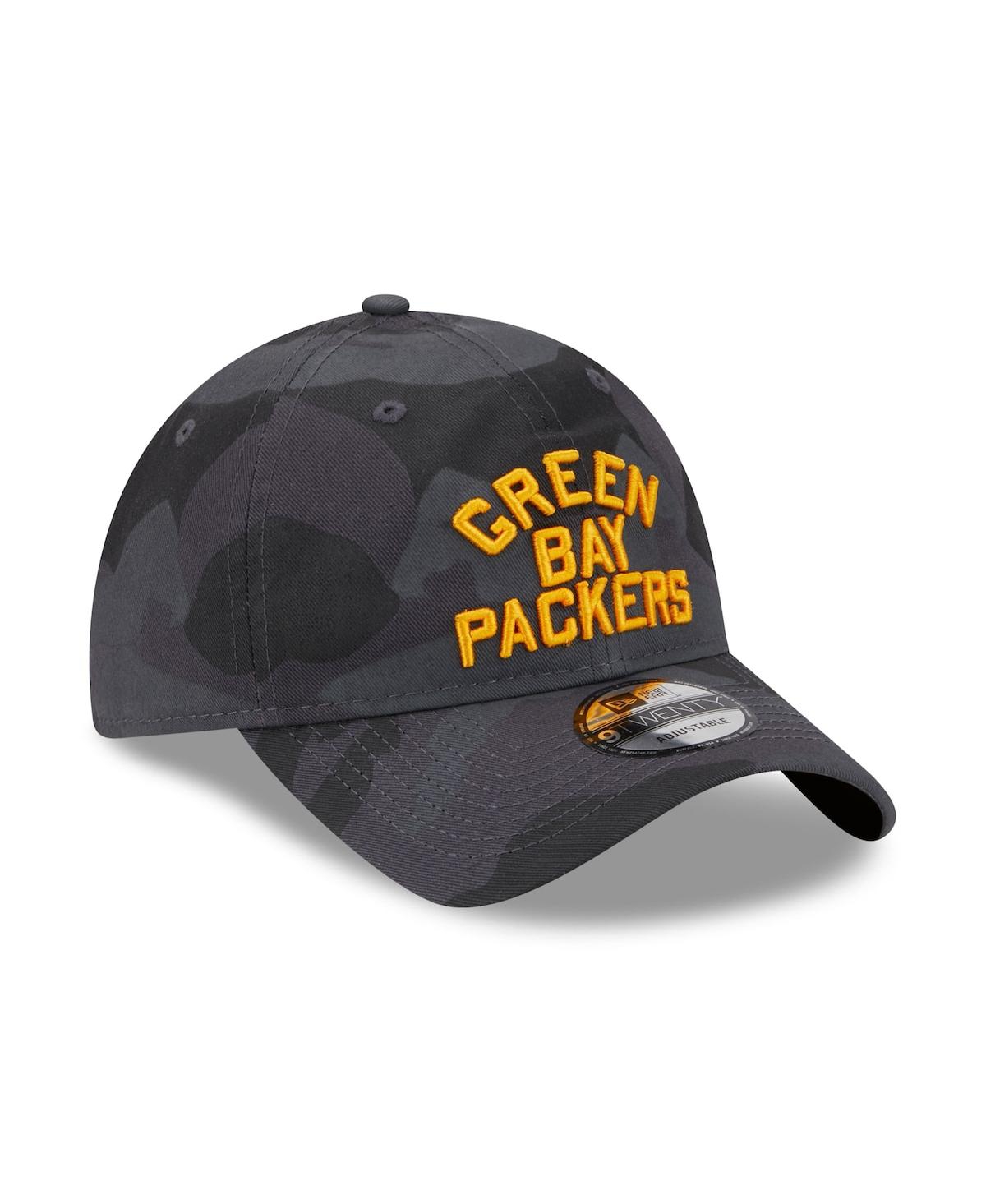 Shop New Era Men's  Camo Green Bay Packers Core Classic 2.0 9twenty Adjustable Hat