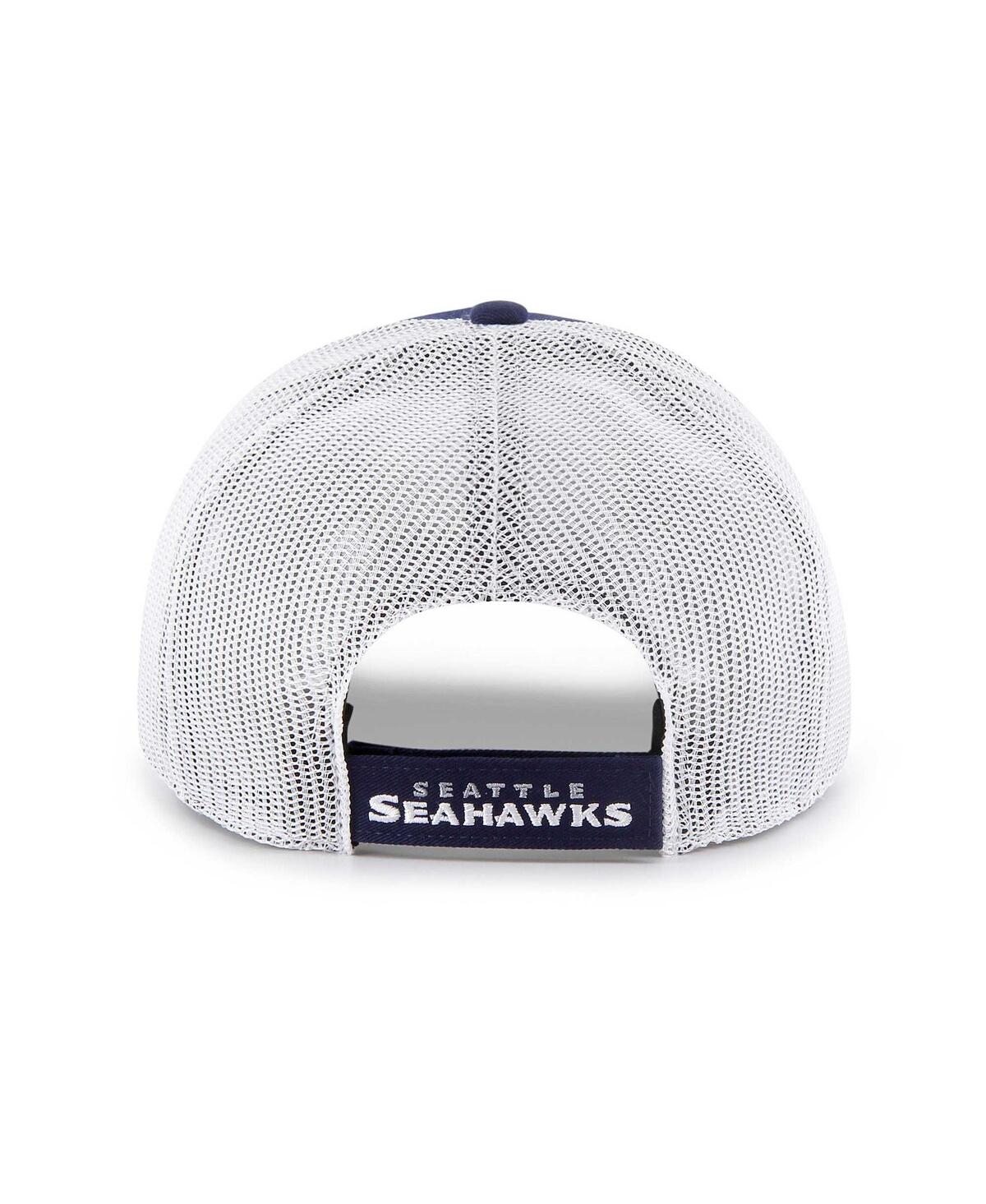 47 BRAND MEN'S '47 BRAND NAVY, WHITE SEATTLE SEAHAWKS DRIFTER ADJUSTABLE TRUCKER HAT 