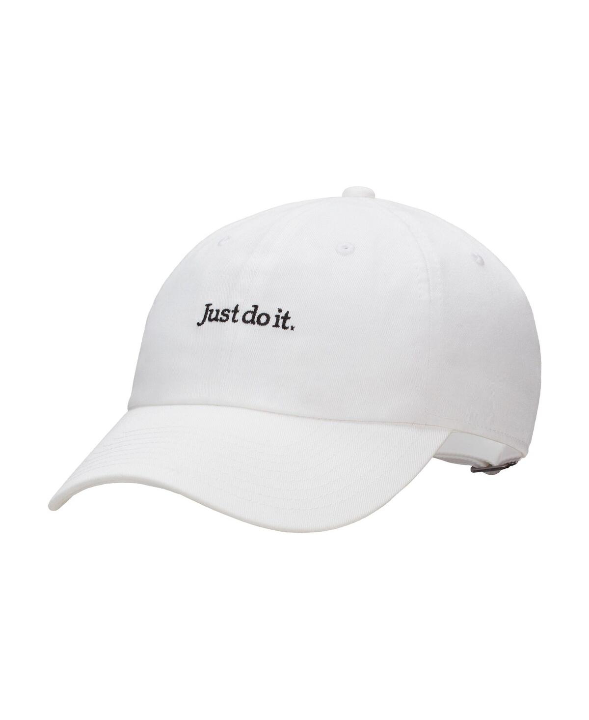 Nike Men's And Women's  Just Do It Lifestyle Club Adjustable Hat In White