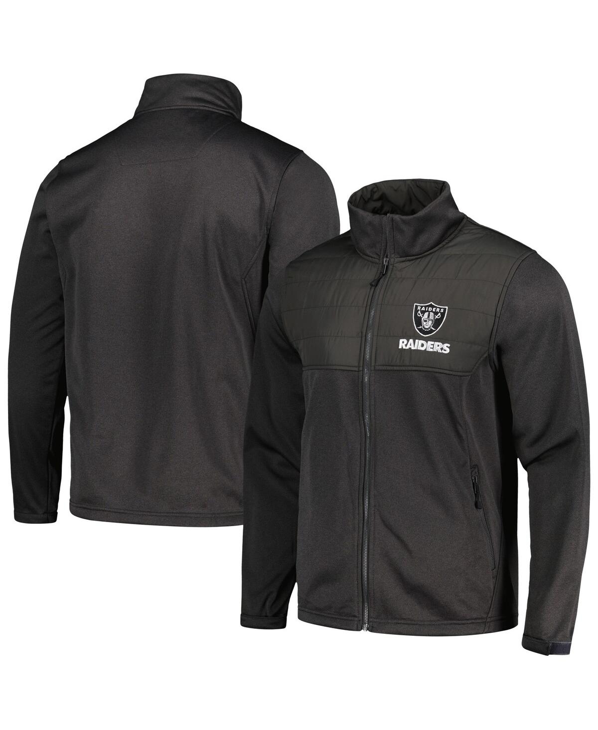 Men's Dunbrooke Heather Black Las Vegas Raiders Explorer Tech Full-Zip Jacket - Heather Black