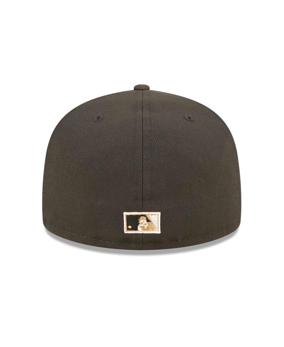 Shop New Era Men's  Black San Francisco Giants 50th Anniversary Wheat Undervisor 59fifty Fitted Hat
