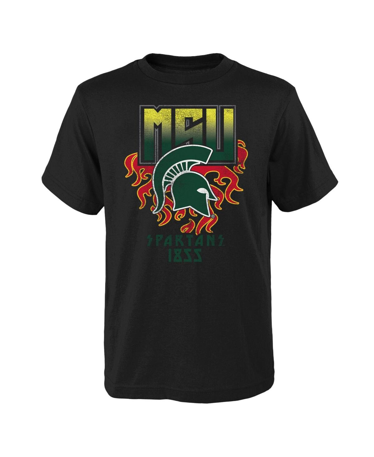 Shop Outerstuff Big Boys Black Distressed Michigan State Spartans The Legend T-shirt