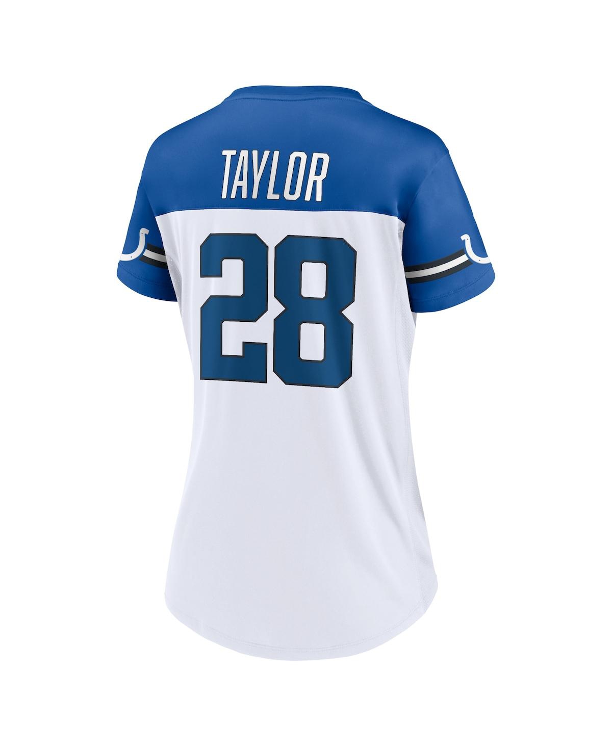 Fanatics Women's  Jonathan Taylor White Indianapolis Colts Athena Name And Number V-neck Top In White