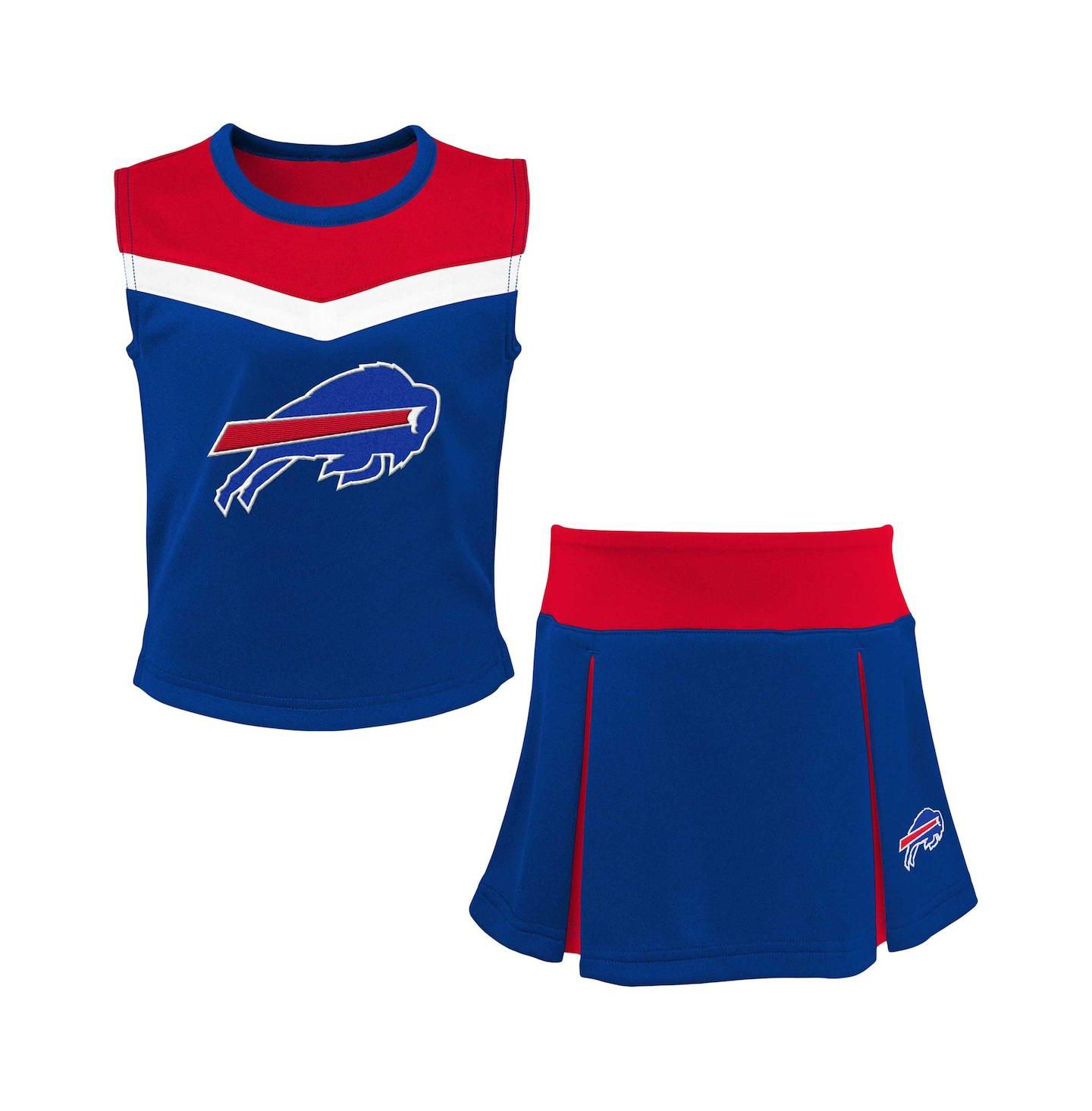 Комплекты Outerstuff Royal Buffalo Bills Spirit Two-Piece Cheerleader Set для девочек — фото 1