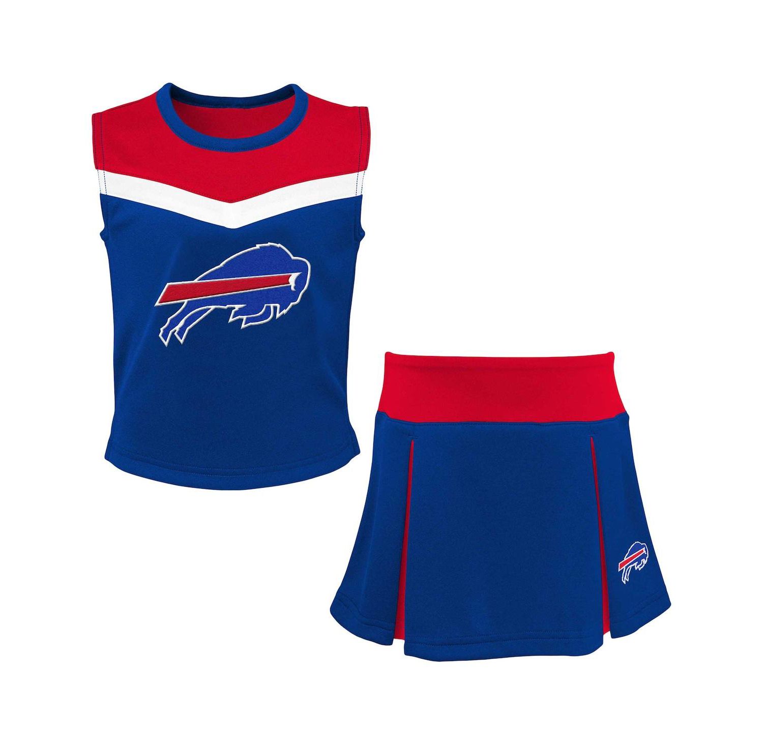 Big Girls Royal Buffalo Bills Spirit Two-Piece Cheerleader Set