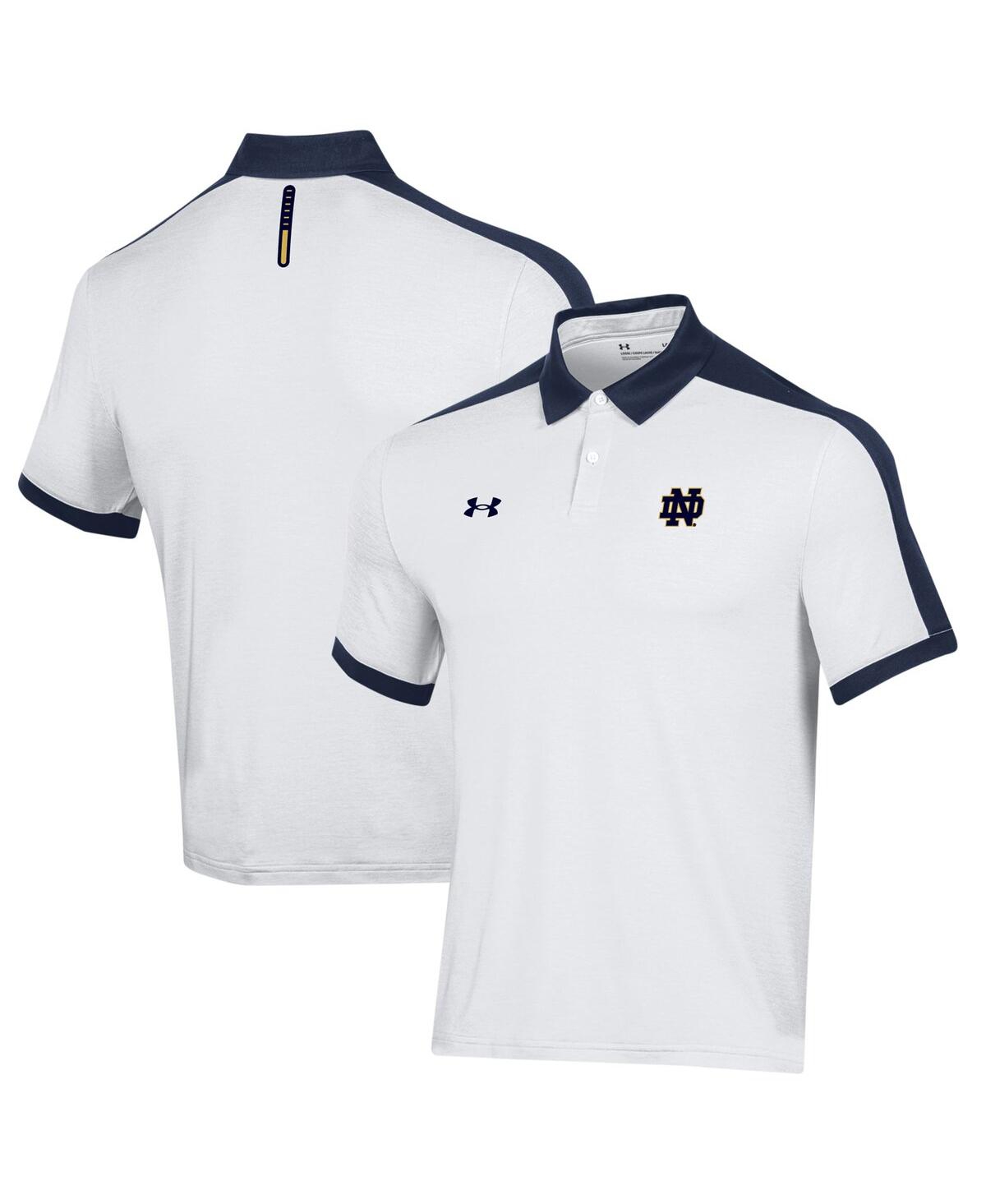 Shop Under Armour Men's  White Notre Dame Fighting Irish Trophy Polo Shirt