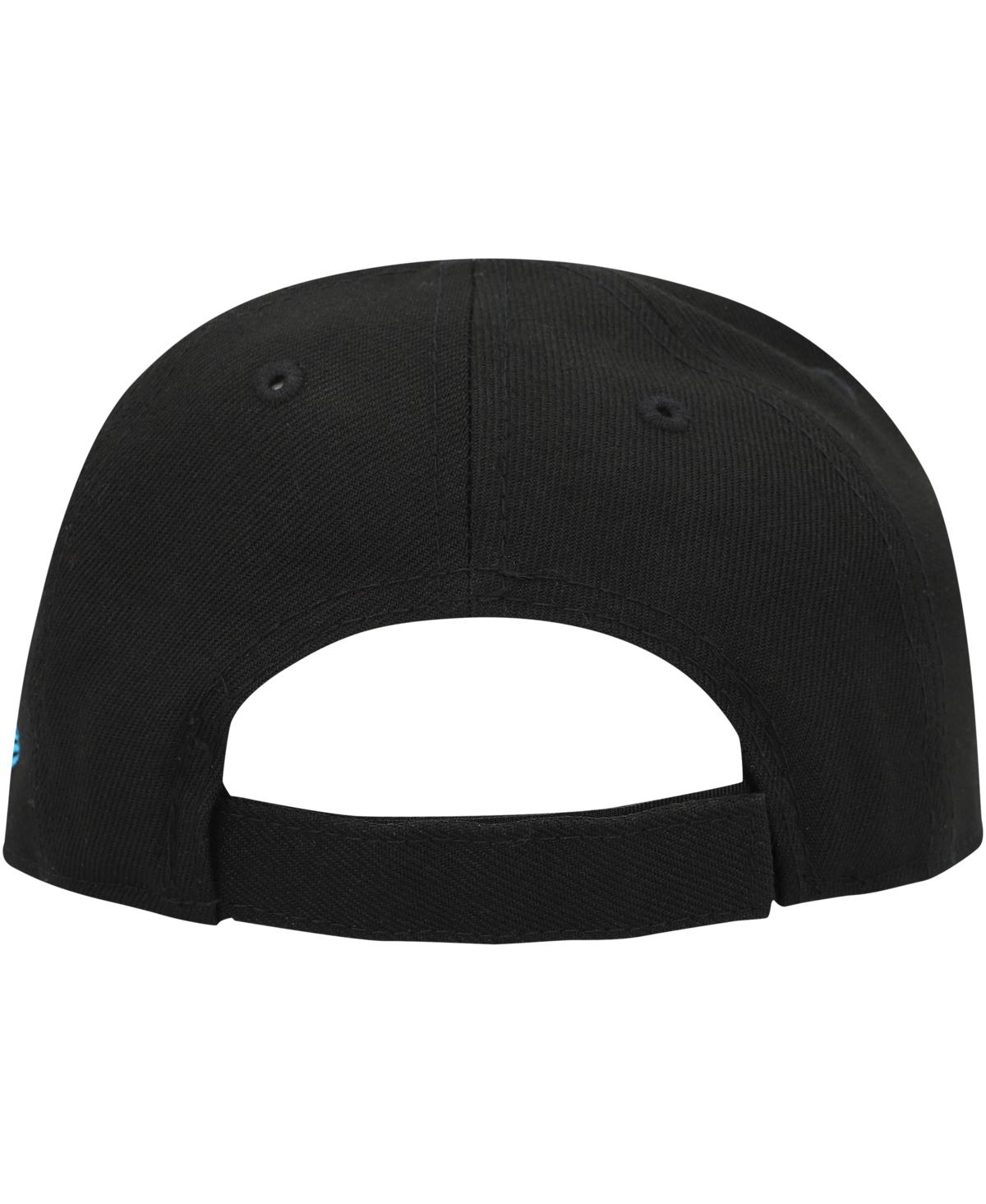 New Era Infant Boys And Girls  Black Miami Marlins My First 9fifty Adjustable Hat In Black