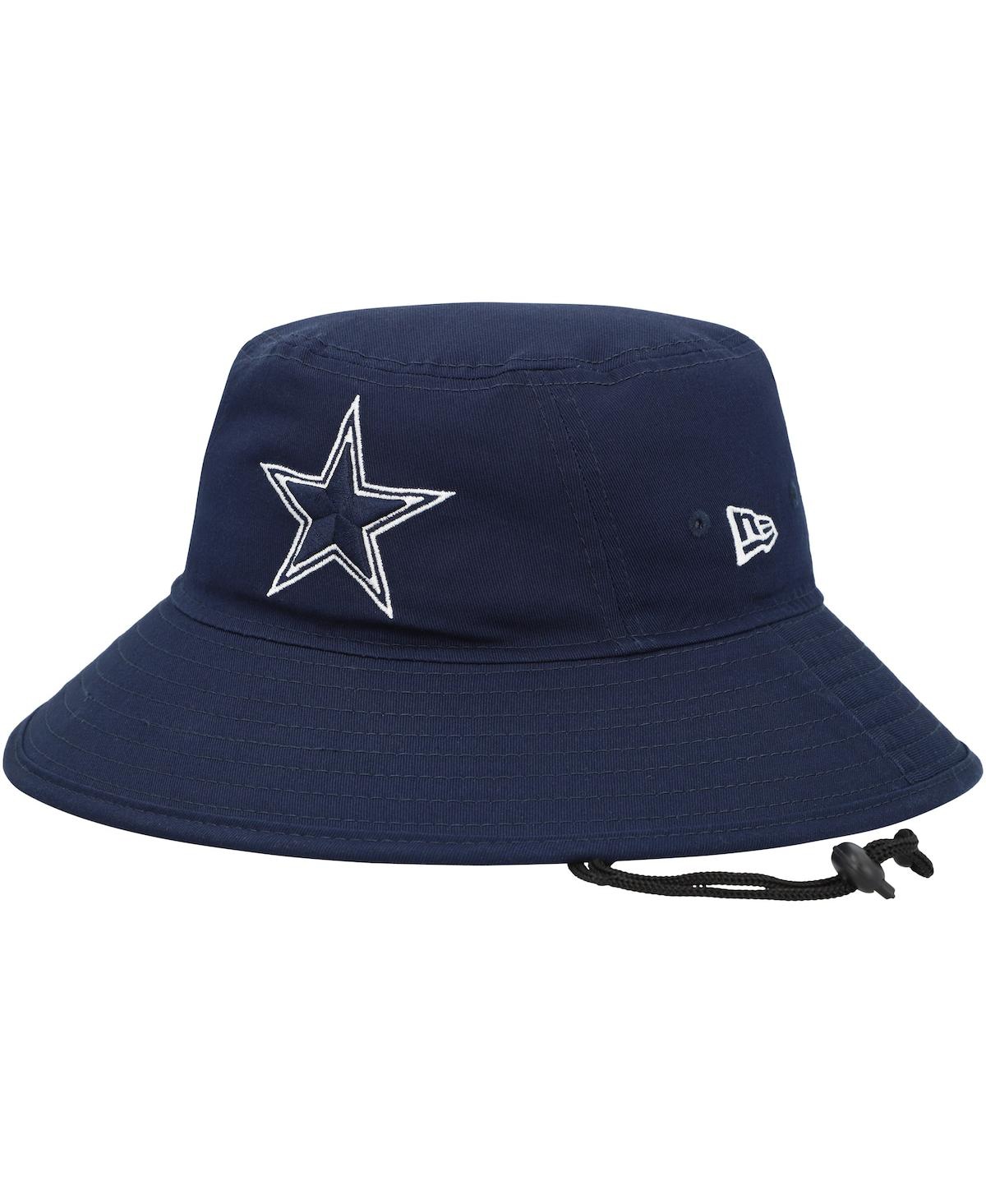 Shop New Era Men's  Navy Dallas Cowboys Main Bucket Hat