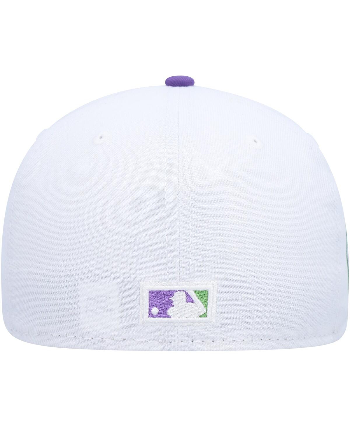 Men's New EraBrooklyn Dodgers Side Patch 59FIFTY Fitted Hat - White