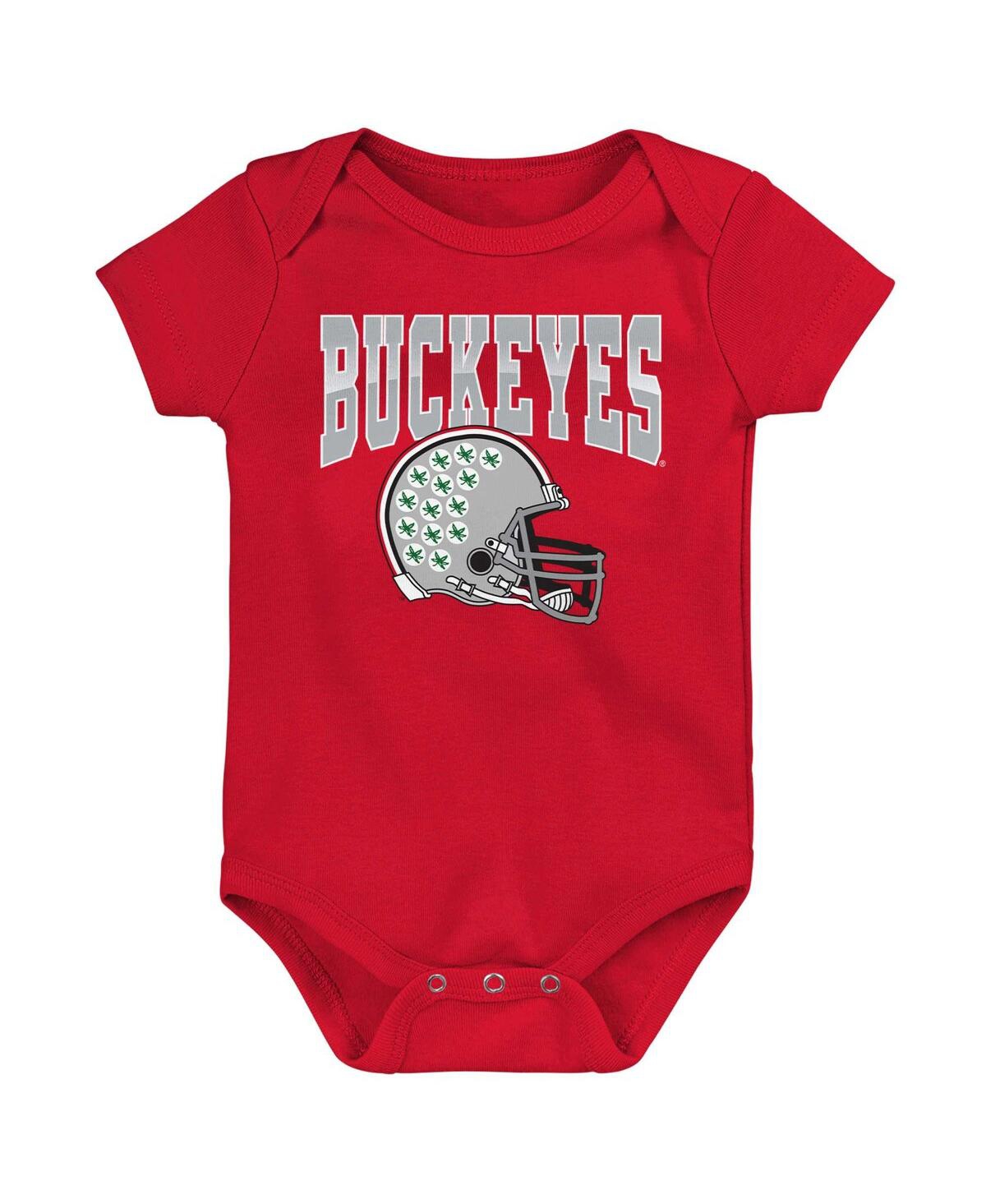 Outerstuff Babies' Infant Boys And Girls Scarlet Ohio State Buckeyes New Horizon Bodysuit