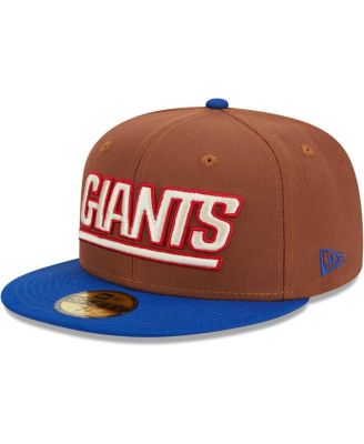 Men's Brown, Royal New York Giants Harvest 75th Anniversary 59FIFTY Fitted Hat