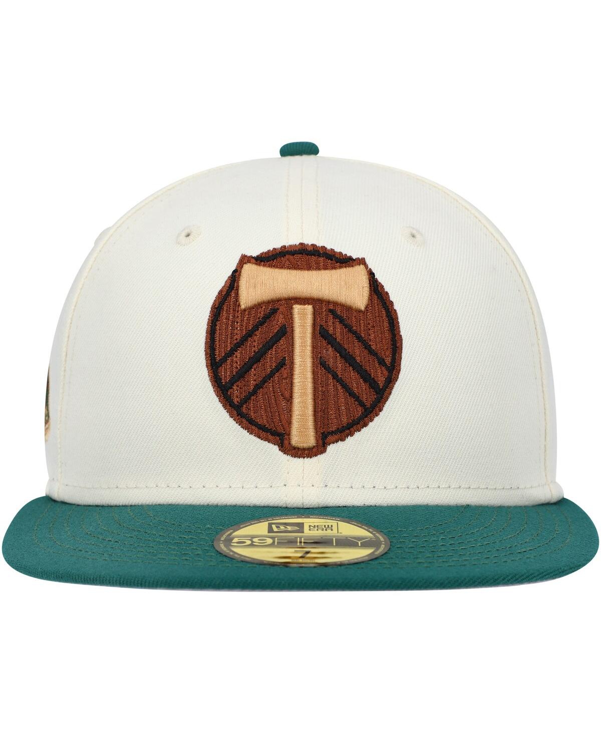 Men's New EraPortland Timbers Wood grain 59FIFTY Fitted Hat - Cream