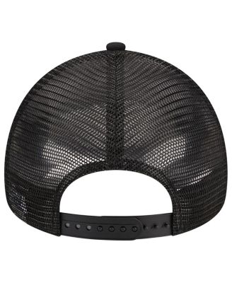 Men's Black Washington Nationals A-Frame 9FORTY Trucker Adjustable Hat