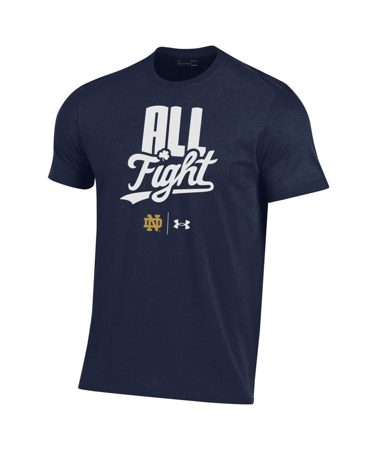Shop Under Armour Men's  Navy Notre Dame Fighting Irish All Fight T-shirt