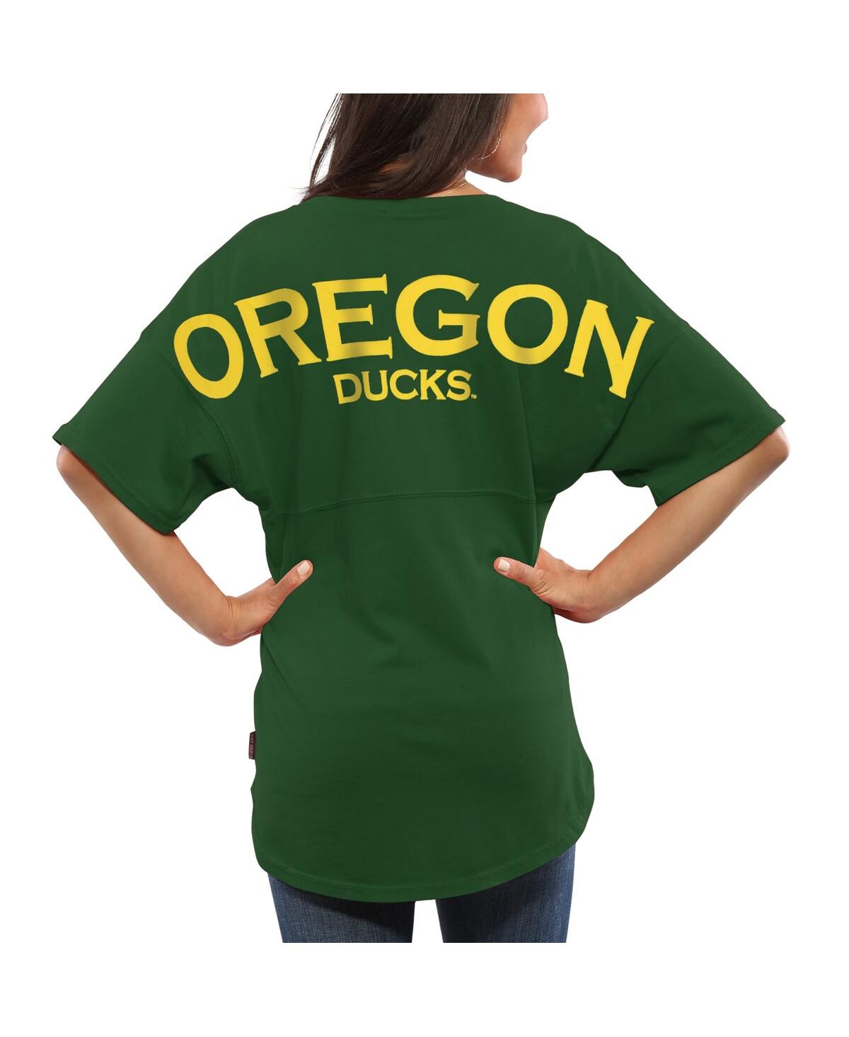 Women's Green Oregon Ducks Spirit Jersey Oversized T-shirt - Green
