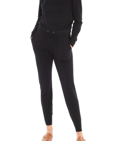 Женские JENNIE LIU Women's 100% Pure Cashmere Knitted Jogger Pants