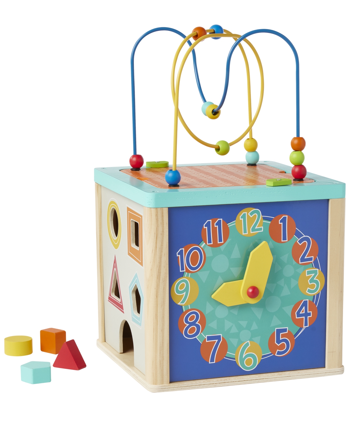 Shop Imaginarium Wooden Activity Cube Set In Multi Color