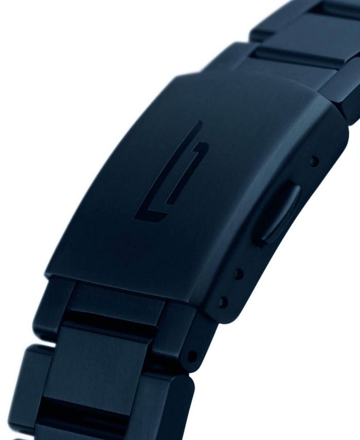 Lilienthal Berlin Men's Blue Orange Chronograph Blue Stainless Steel