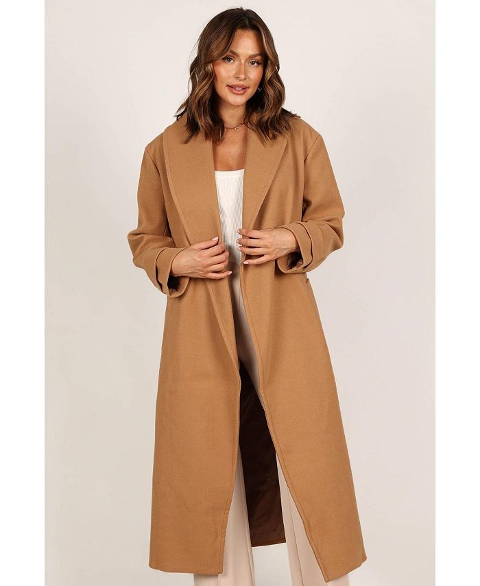 Macys ralph lauren camel coat on sale