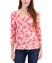 Pink tops at macys store