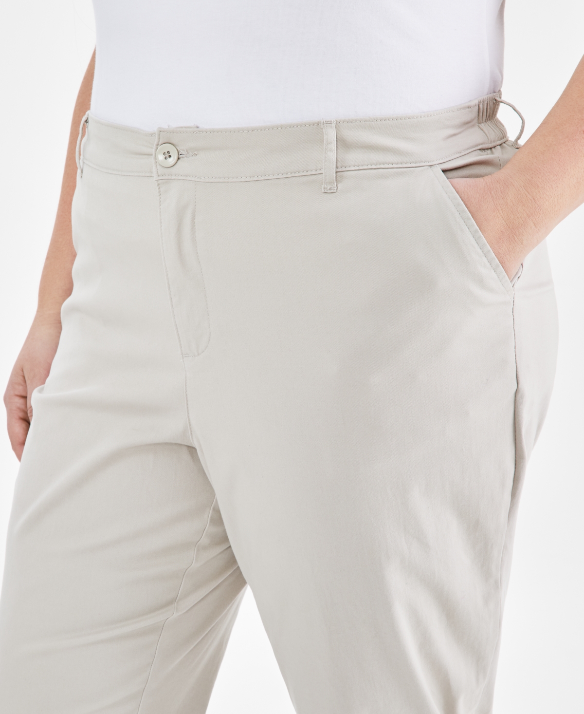 Plus Size Comfort Straight-Leg Capri Pants, Created for Macy's