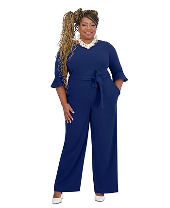 Royal blue sales jumpsuit macys