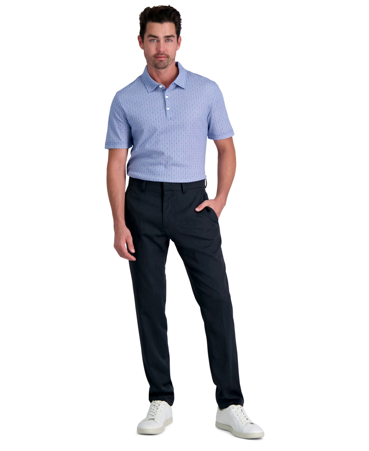 Men's Slim-Fit Stretch Dress Pants - Oatmeal