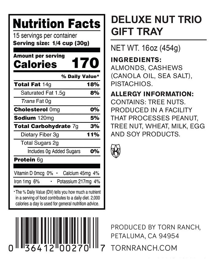 Torn Ranch Deluxe Nut Trio Gift Basket Macy's