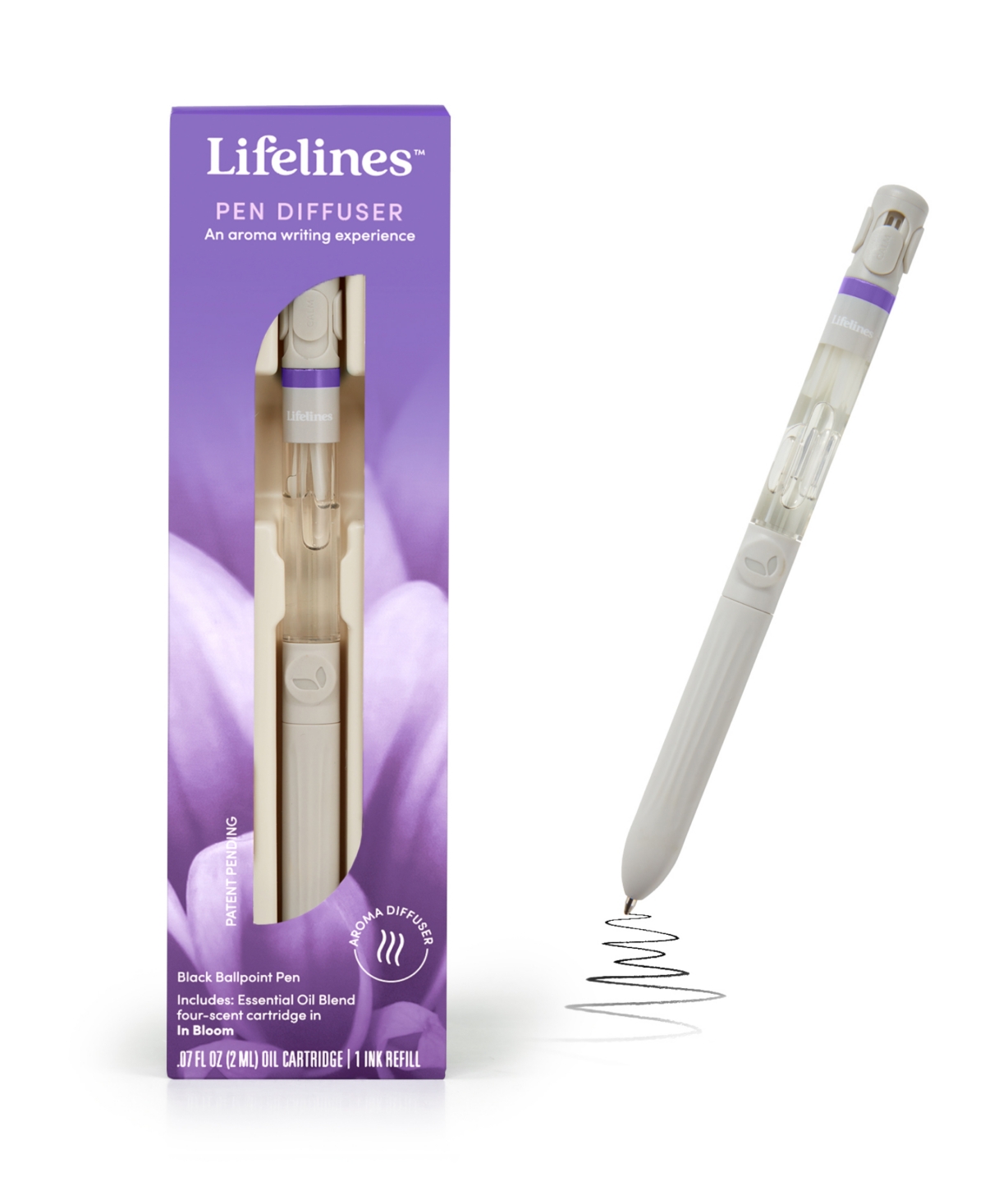 Lifelines Pen Diffuser With 4 Scent Cartridge In Bloom In Purple