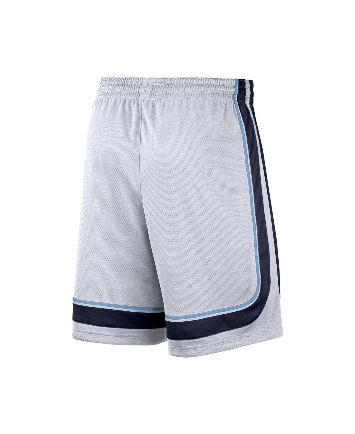 Shop Nike Men's  White, Navy Memphis Grizzlies 2020/21 Association Edition Performance Swingman Shorts In White,navy
