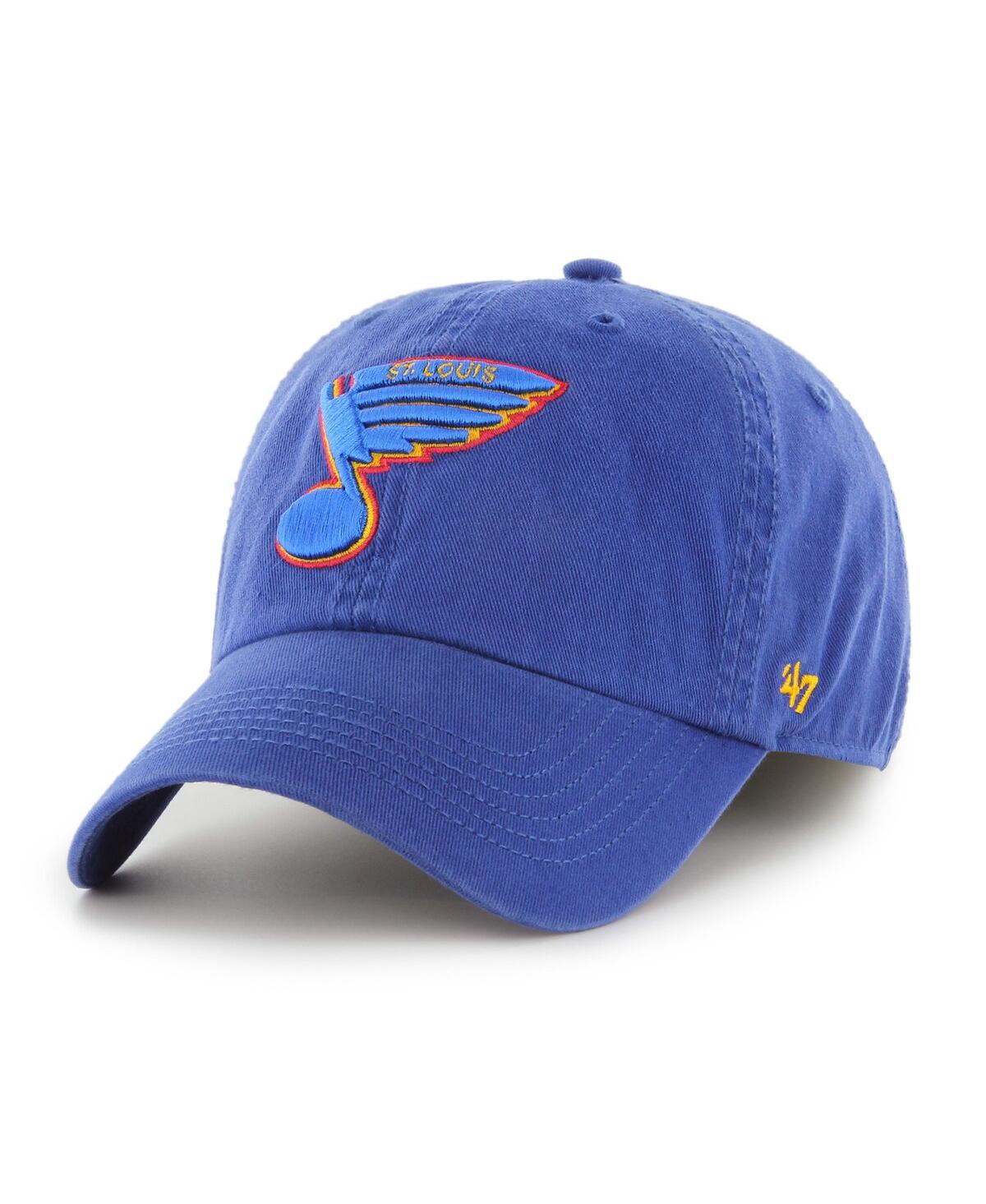 47 Brand Men's ' Blue Distressed St. Louis Blues Vintage-like Classic Franchise Fitted Hat