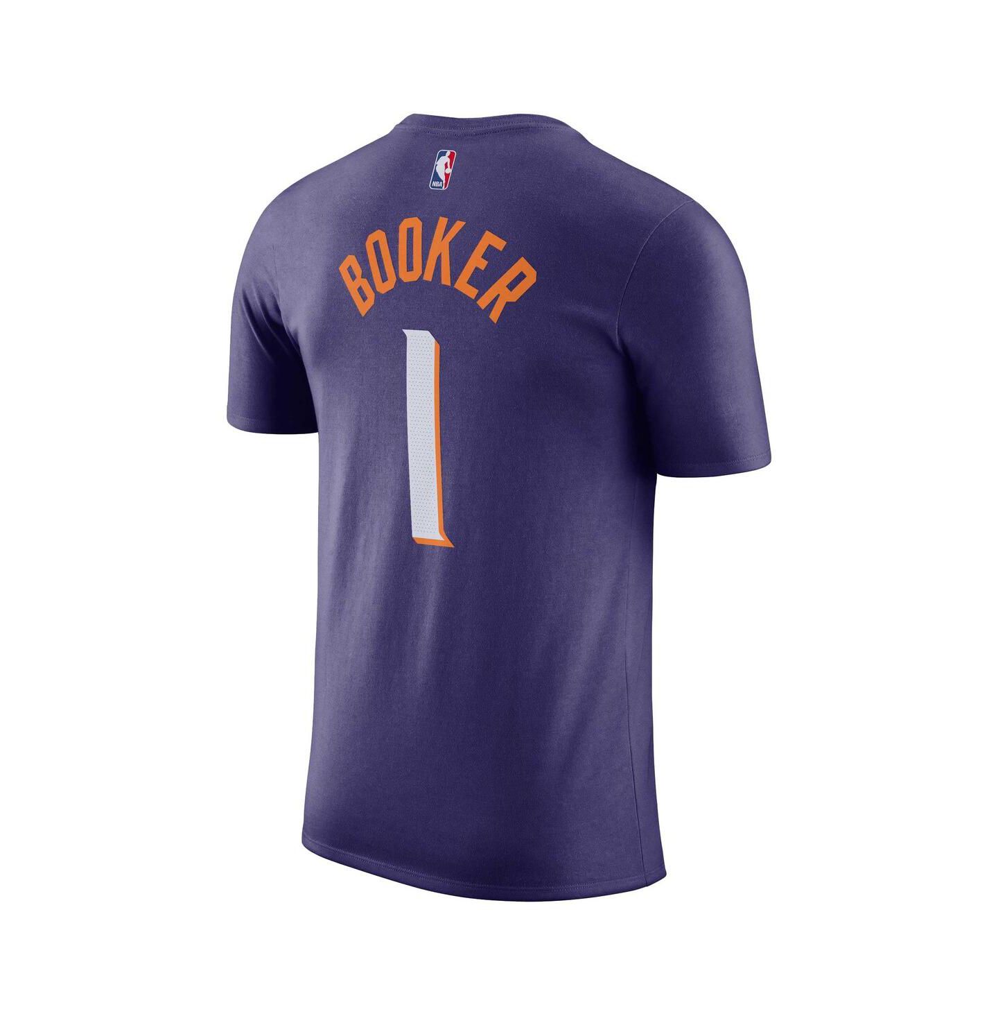 Мужская футболка Nike Devin Booker Purple Phoenix Suns Icon Edition Name and Number — фото 3