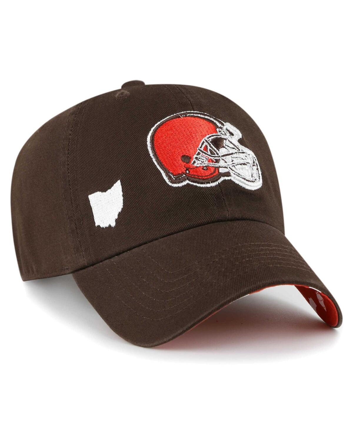 Shop 47 Brand Women's ' Brown Cleveland Browns Confetti Icon Clean Up Adjustable Hat