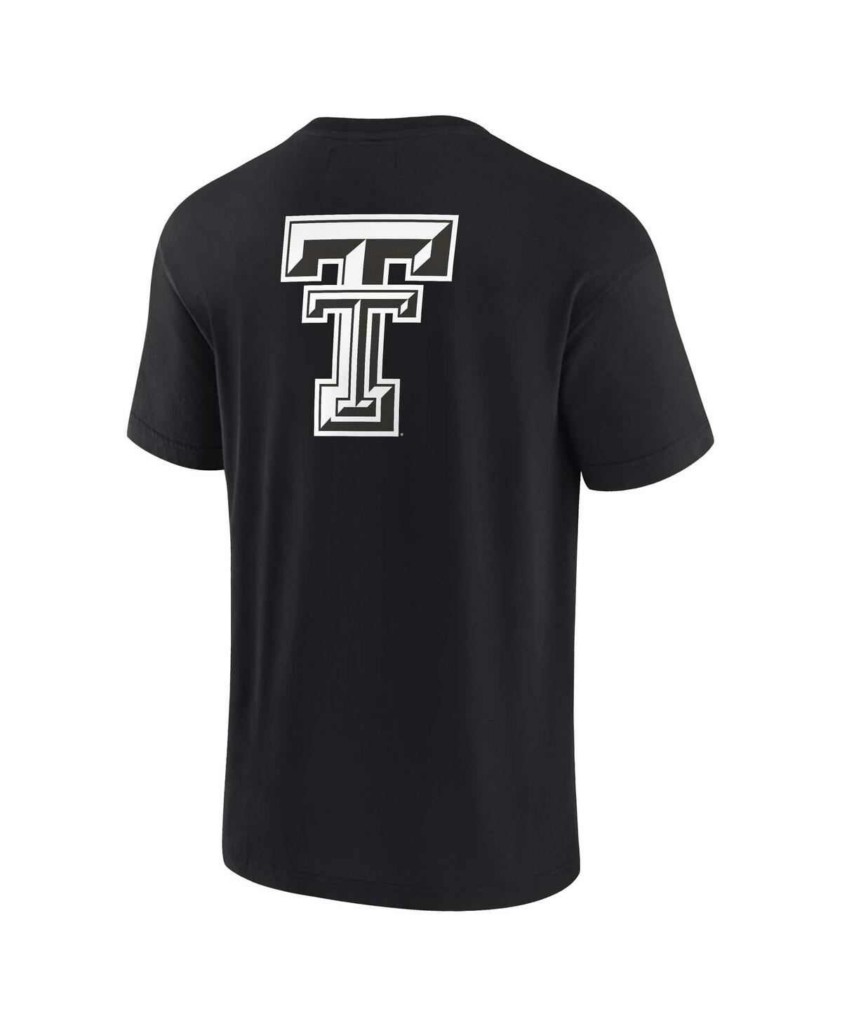 Fanatics Signature Unisex  Black Texas Tech Red Raiders Super Soft Short Sleeve T-shirt In Black