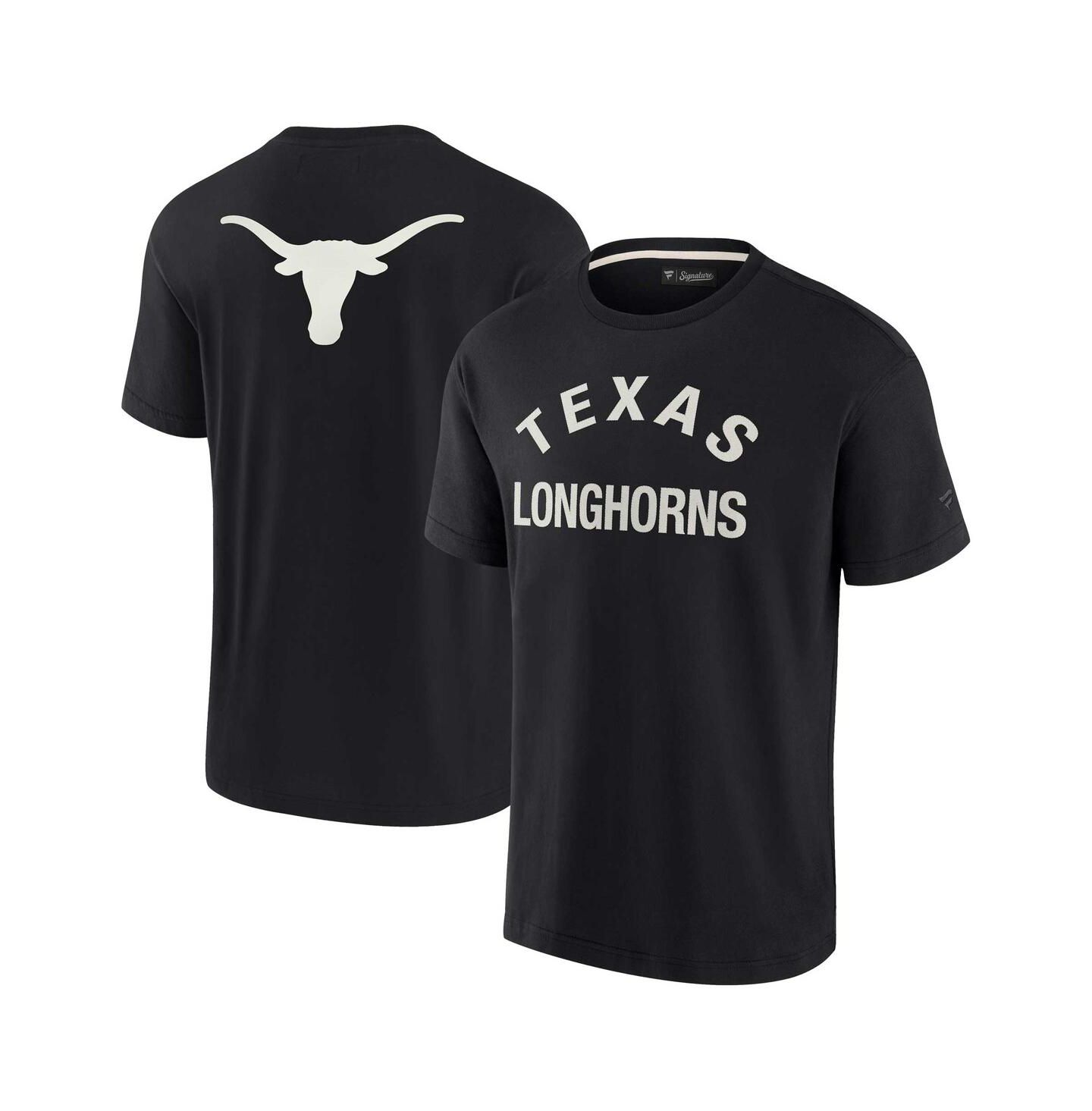 Футболка Fanatics Signature Black Texas Longhorns Super Soft Short Sleeve — фото 1