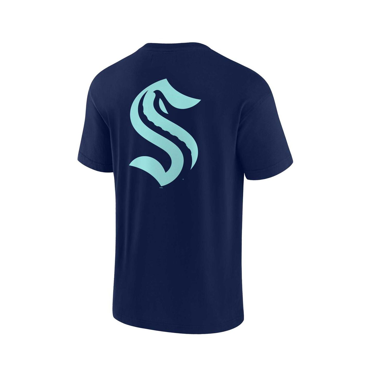 Футболка Fanatics Signature Deep Sea Blue Seattle Kraken Super Soft Short Sleeve — фото 3