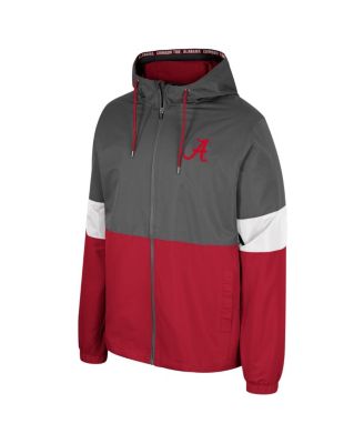 Men's Charcoal Alabama Crimson Tide Miles Full-Zip Jacket