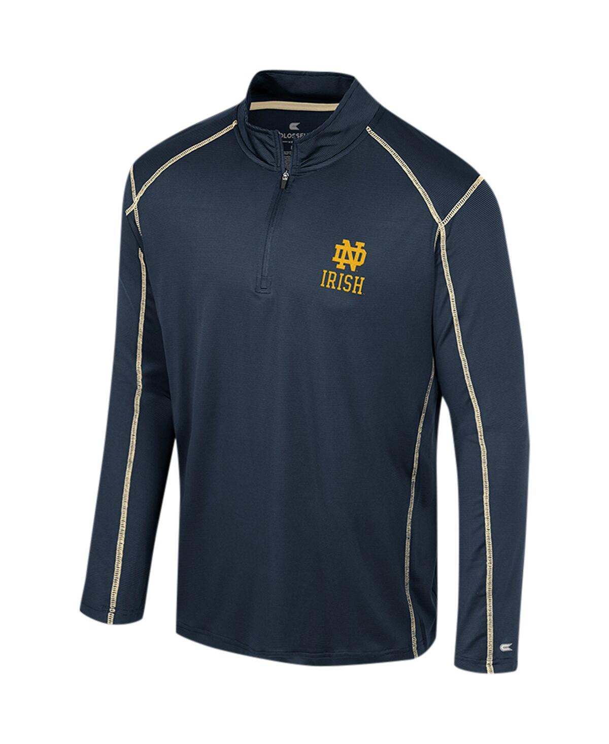 Colosseum Men's  Navy Notre Dame Fighting Irish Cameron Quarter-zip Windshirt In Navy